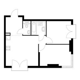 2-BD Apartment Sale, 50 sq. m. at Holland Park, Volokolamskoye Highway, 71/13к1, Moscow, Russia #2