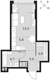 Apartment Sale, 32.9 sq. m. at Rotterdam, Varshavskoye Highway, 37Ак1с2, Moscow, Russia #3 Apartment Sale, 32.9 sq. m. at Rotterdam, Varshavskoye Highway, 37Ак1с2, Moscow, Russia #3