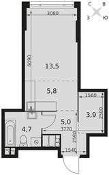Apartment Sale, 32.9 sq. m. at Rotterdam, Varshavskoye Highway, 37Ак1с2, Moscow, Russia #4