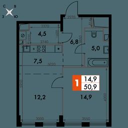 1-BD Apartment Sale, 50.9 sq. m. at Sydney City, Shenogina Street, 2, Moscow, Russia #2 1-BD Apartment Sale, 50.9 sq. m. at Sydney City, Shenogina Street, 2, Moscow, Russia #2