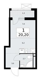 Apartment Sale, 20.2平方米 at Rodniye Kvartaly, Kvartal № 33, Marushkinskoye Settlement, Moscow, Russia #2 Apartment Sale, 20.2平方米 at Rodniye Kvartaly, Kvartal № 33, Marushkinskoye Settlement, Moscow, Russia #2