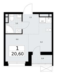 Apartment Sale, 20.6平方米 at Rodniye Kvartaly, Kvartal № 33, Marushkinskoye Settlement, Moscow, Russia #2 Apartment Sale, 20.6平方米 at Rodniye Kvartaly, Kvartal № 33, Marushkinskoye Settlement, Moscow, Russia #2