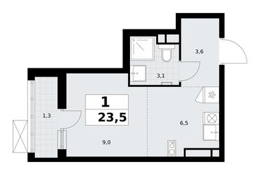 Apartment Sale, 23.5平方米 at Rodniye Kvartaly, Kvartal № 33, Marushkinskoye Settlement, Moscow, Russia #3 Apartment Sale, 23.5平方米 at Rodniye Kvartaly, Kvartal № 33, Marushkinskoye Settlement, Moscow, Russia #3