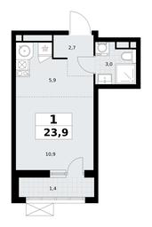 Apartment Sale, 23.9平方米 at Rodniye Kvartaly, Kvartal № 33, Marushkinskoye Settlement, Moscow, Russia #3 Apartment Sale, 23.9平方米 at Rodniye Kvartaly, Kvartal № 33, Marushkinskoye Settlement, Moscow, Russia #3