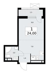 Apartment Sale, 24平方米 at Rodniye Kvartaly, Kvartal № 33, Marushkinskoye Settlement, Moscow, Russia #2