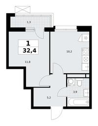 Apartment Sale, 32.4平方米 at Rodniye Kvartaly, Kvartal № 33, Marushkinskoye Settlement, Moscow, Russia #3 Apartment Sale, 32.4平方米 at Rodniye Kvartaly, Kvartal № 33, Marushkinskoye Settlement, Moscow, Russia #3