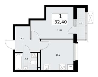 Apartment Sale, 32.4平方米 at Rodniye Kvartaly, Kvartal № 33, Marushkinskoye Settlement, Moscow, Russia #2 Apartment Sale, 32.4平方米 at Rodniye Kvartaly, Kvartal № 33, Marushkinskoye Settlement, Moscow, Russia #2