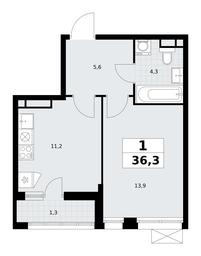 Apartment Sale, 36.3平方米 at Rodniye Kvartaly, Kvartal № 33, Marushkinskoye Settlement, Moscow, Russia #3 Apartment Sale, 36.3平方米 at Rodniye Kvartaly, Kvartal № 33, Marushkinskoye Settlement, Moscow, Russia #3