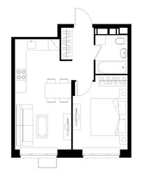 2-BD Apartment Sale, 37.03 sq. m. at Novograd Pavlino, Kosinskoye shosse, 2, Novoye Pavlino Microdistrict, Balashikha, Moscow Region, Russia #2 2-BD Apartment Sale, 37.03 sq. m. at Novograd Pavlino, Kosinskoye shosse, 2, Novoye Pavlino Microdistrict, Balashikha, Moscow Region, Russia #2