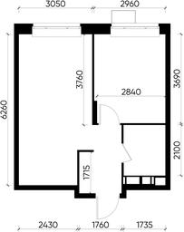 2-BD Apartment Sale, 37.13 sq. m. at Novograd Pavlino, Kosinskoye shosse, 2, Novoye Pavlino Microdistrict, Balashikha, Moscow Region, Russia #3 2-BD Apartment Sale, 37.13 sq. m. at Novograd Pavlino, Kosinskoye shosse, 2, Novoye Pavlino Microdistrict, Balashikha, Moscow Region, Russia #3