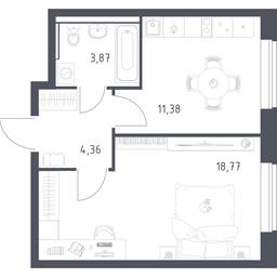 Apartment Sale, 38.38 sq. m. at Egorovo Park, 1-y kvartal, posyolok Zhilino-1, Lubertsy City District, Moscow Region, Russia #3 Apartment Sale, 38.38 sq. m. at Egorovo Park, 1-y kvartal, posyolok Zhilino-1, Lubertsy City District, Moscow Region, Russia #3
