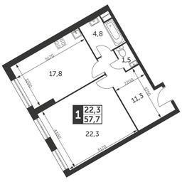 3-BD Apartment Sale, 79.1 sq. m. at Arkhitektor, Akademika Volgina Street, 2Д, Moscow, Russia #2 3-BD Apartment Sale, 79.1 sq. m. at Arkhitektor, Akademika Volgina Street, 2Д, Moscow, Russia #2