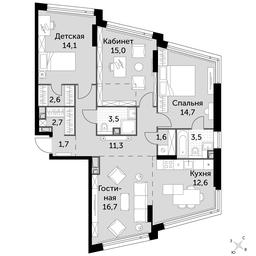 4-BD Apartment Sale, 100 sq. m. at Rotterdam, Varshavskoye Highway, 37Ак1с2, Moscow, Russia #2 4-BD Apartment Sale, 100 sq. m. at Rotterdam, Varshavskoye Highway, 37Ак1с2, Moscow, Russia #2