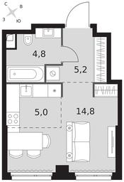 Apartment Sale, 29.8 sq. m. at Sydney City, Shenogina Street, 2, Moscow, Russia #3 Apartment Sale, 29.8 sq. m. at Sydney City, Shenogina Street, 2, Moscow, Russia #3