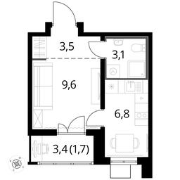 Apartment Sale, 24.5 sq. m. at Pervyi Lermontovskiy, zhiloy kompleks 1-y Lermontovskiy, Lyubertsy, Moscow Region, Russia #3 Apartment Sale, 24.5 sq. m. at Pervyi Lermontovskiy, zhiloy kompleks 1-y Lermontovskiy, Lyubertsy, Moscow Region, Russia #3