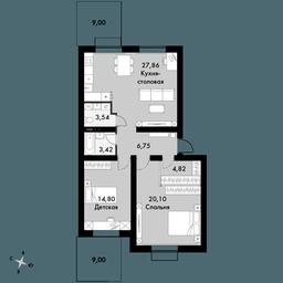 3-BD Apartment Sale, 85.5 sq. m. at Zhavoronki Club, zhiloy kompleks Akkord Smart-kvartal, Mitkino Village, Odintsovskiy City District, Moscow Region, Russia #3 3-BD Apartment Sale, 85.5 sq. m. at Zhavoronki Club, zhiloy kompleks Akkord Smart-kvartal, Mitkino Village, Odintsovskiy City District, Moscow Region, Russia #3