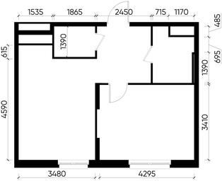 Apartment Sale, 45.4 sq. m. at Pervyi Moskovskiy, ulitsa Bianki, 1, Moskovskiy, Moscow, Russia #3 Apartment Sale, 45.4 sq. m. at Pervyi Moskovskiy, ulitsa Bianki, 1, Moskovskiy, Moscow, Russia #3