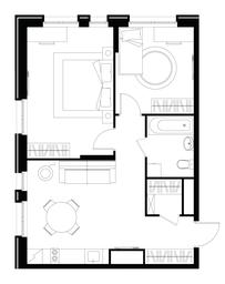 2-BD Apartment Sale, 58.5 sq. m. at Pervyi Moskovskiy, ulitsa Bianki, 1, Moskovskiy, Moscow, Russia #4