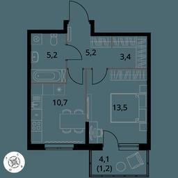 1-BD Apartment Sale, 39.2 sq. m. at 1 Izmajlovskij, Montazhnaya Street, 8с13, Moscow, Russia #3 1-BD Apartment Sale, 39.2 sq. m. at 1 Izmajlovskij, Montazhnaya Street, 8с13, Moscow, Russia #3