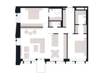 2-BD Apartment Sale, 116.9平方米 at Victory Park Residences, Bratyev Fonchenko Street, вл3, Moscow, Russia #3