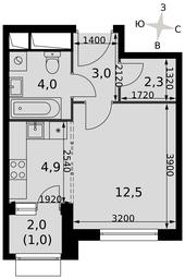 Apartment Sale, 27.7平方米 at Rimskiy, Rimskiy proyezd, 1, Settlement of Razvilka, Leninskiy City District, Moscow Region, Russia #4