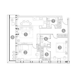 2-BD Apartment Sale, 88平方米 at Emotion, 2nd Silikatny Drive, 8, Moscow, Russia #2 2-BD Apartment Sale, 88平方米 at Emotion, 2nd Silikatny Drive, 8, Moscow, Russia #2