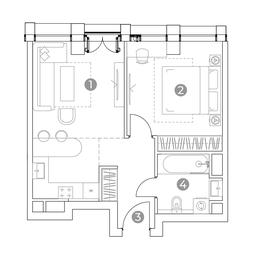 1-BD Apartment Sale, 43.1平方米 at Emotion, 2nd Silikatny Drive, 8, Moscow, Russia #2 1-BD Apartment Sale, 43.1平方米 at Emotion, 2nd Silikatny Drive, 8, Moscow, Russia #2