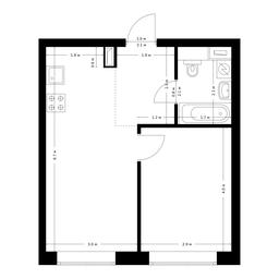 1-BD Apartment Sale, 38 sq. m. at Polar, Polyarnaya Street, 39Б, Moscow, Russia #2 1-BD Apartment Sale, 38 sq. m. at Polar, Polyarnaya Street, 39Б, Moscow, Russia #2