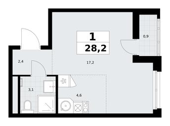 Apartment Sale, 28.2 sq. m. at Rodniye Kvartaly, Kvartal № 33, Marushkinskoye Settlement, Moscow, Russia #3 Apartment Sale, 28.2 sq. m. at Rodniye Kvartaly, Kvartal № 33, Marushkinskoye Settlement, Moscow, Russia #3
