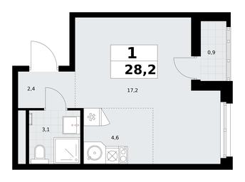 Apartment Sale, 28.2 sq. m. at Rodniye Kvartaly, Kvartal № 33, Marushkinskoye Settlement, Moscow, Russia #2 Apartment Sale, 28.2 sq. m. at Rodniye Kvartaly, Kvartal № 33, Marushkinskoye Settlement, Moscow, Russia #2