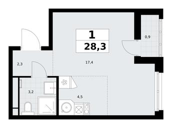 Apartment Sale, 28.3平方米 at Rodniye Kvartaly, Kvartal № 33, Marushkinskoye Settlement, Moscow, Russia #3 Apartment Sale, 28.3平方米 at Rodniye Kvartaly, Kvartal № 33, Marushkinskoye Settlement, Moscow, Russia #3