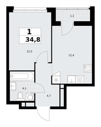 Apartment Sale, 34.8 sq. m. at Rodniye Kvartaly, Kvartal № 33, Marushkinskoye Settlement, Moscow, Russia #2 Apartment Sale, 34.8 sq. m. at Rodniye Kvartaly, Kvartal № 33, Marushkinskoye Settlement, Moscow, Russia #2