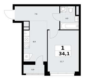 Apartment Sale, 34.1 sq. m. at Rodniye Kvartaly, Kvartal № 33, Marushkinskoye Settlement, Moscow, Russia #3 Apartment Sale, 34.1 sq. m. at Rodniye Kvartaly, Kvartal № 33, Marushkinskoye Settlement, Moscow, Russia #3