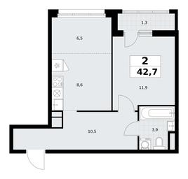 1-BD Apartment Sale, 42.7平方米 at Rodniye Kvartaly, Kvartal № 33, Marushkinskoye Settlement, Moscow, Russia #3 1-BD Apartment Sale, 42.7平方米 at Rodniye Kvartaly, Kvartal № 33, Marushkinskoye Settlement, Moscow, Russia #3