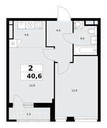 1-BD Apartment Sale, 40.6平方米 at Rodniye Kvartaly, Kvartal № 33, Marushkinskoye Settlement, Moscow, Russia #2 1-BD Apartment Sale, 40.6平方米 at Rodniye Kvartaly, Kvartal № 33, Marushkinskoye Settlement, Moscow, Russia #2