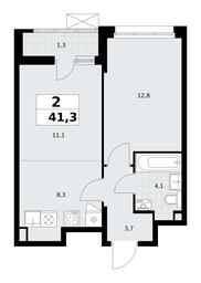 1-BD Apartment Sale, 41.3平方米 at Rodniye Kvartaly, Kvartal № 33, Marushkinskoye Settlement, Moscow, Russia #2 1-BD Apartment Sale, 41.3平方米 at Rodniye Kvartaly, Kvartal № 33, Marushkinskoye Settlement, Moscow, Russia #2