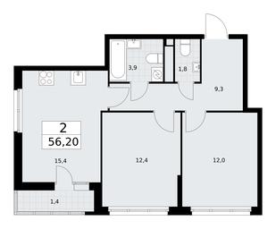 1-BD Apartment Sale, 56.2平方米 at Rodniye Kvartaly, Kvartal № 33, Marushkinskoye Settlement, Moscow, Russia #2 1-BD Apartment Sale, 56.2平方米 at Rodniye Kvartaly, Kvartal № 33, Marushkinskoye Settlement, Moscow, Russia #2