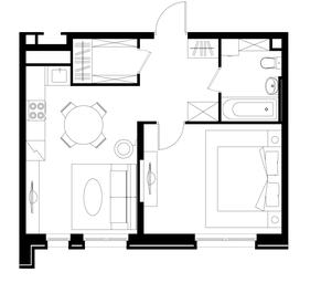 Apartment Sale, 45.9 sq. m. at Pervyi Moskovskiy, ulitsa Bianki, 1, Moskovskiy, Moscow, Russia #4