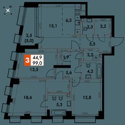 4-BD Apartment Sale, 99 sq. m. at Sydney City, Shenogina Street, 2, Moscow, Russia #2 4-BD Apartment Sale, 99 sq. m. at Sydney City, Shenogina Street, 2, Moscow, Russia #2