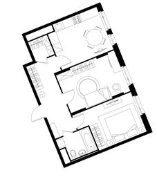 2-BD Apartment Sale, 56.5平方米 at Peredelkino Blizhnee, Korneya Chukovskogo Street, 1, Vnukovskoye Settlement, Moscow, Russia #4