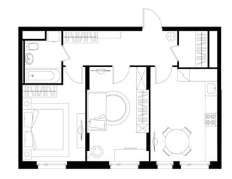 2-BD Apartment Sale, 57.6 sq. m. at Peredelkino Blizhnee, Korneya Chukovskogo Street, 1, Vnukovskoye Settlement, Moscow, Russia #4