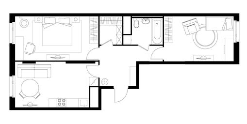 2-BD Apartment Sale, 63.2 sq. m. at Peredelkino Blizhnee, Korneya Chukovskogo Street, 1, Vnukovskoye Settlement, Moscow, Russia #2