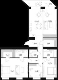 4-BD Apartment Sale, 135.2 sq. m. at Forst, Avtozavodskaya Street, 24, Moscow, Russia #3 4-BD Apartment Sale, 135.2 sq. m. at Forst, Avtozavodskaya Street, 24, Moscow, Russia #3