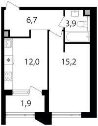 1-BD Apartment Sale, 39.7 sq. m. at Petrovskiy Park II, Stary Petrovsko-Razumovsky Drive, 1/23, Moscow, Russia #2 1-BD Apartment Sale, 39.7 sq. m. at Petrovskiy Park II, Stary Petrovsko-Razumovsky Drive, 1/23, Moscow, Russia #2