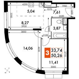 3-BD Apartment Sale, 50.26 sq. m. at Dvizhenie. Govorovo, Центральная улица, 47, деревня Говорово, поселение Московский, Москва, Россия #2 3-BD Apartment Sale, 50.26 sq. m. at Dvizhenie. Govorovo, Центральная улица, 47, деревня Говорово, поселение Московский, Москва, Россия #2