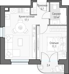 1-BD Apartment Sale, 36.8 sq. m. at Dostizhenie, Akademika Korolyova Street, 21, Moscow, Russia #4