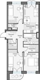 2-BD Apartment Sale, 79.1 sq. m. at Dostizhenie, Akademika Korolyova Street, 21, Moscow, Russia #2 2-BD Apartment Sale, 79.1 sq. m. at Dostizhenie, Akademika Korolyova Street, 21, Moscow, Russia #2