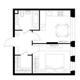 Apartment Sale, 37.8平方米 at Peredelkino Blizhnee, Korneya Chukovskogo Street, 1, Vnukovskoye Settlement, Moscow, Russia #4