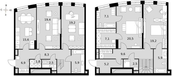4-BD Apartment Sale, 156.4 sq. m. at Sydney City, Shenogina Street, 2, Moscow, Russia #3 4-BD Apartment Sale, 156.4 sq. m. at Sydney City, Shenogina Street, 2, Moscow, Russia #3