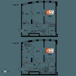 4-BD Apartment Sale, 156.4 sq. m. at Sydney City, Shenogina Street, 2, Moscow, Russia #2 4-BD Apartment Sale, 156.4 sq. m. at Sydney City, Shenogina Street, 2, Moscow, Russia #2